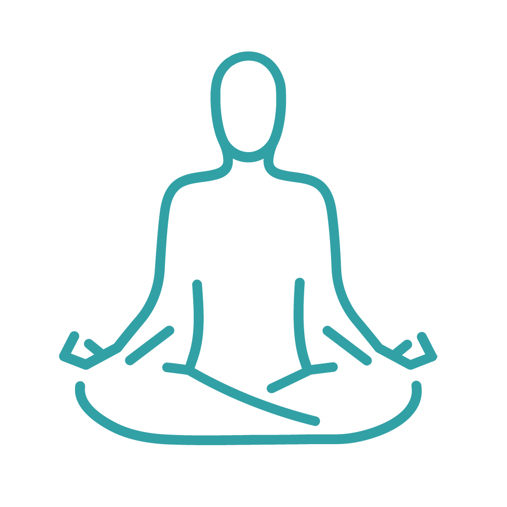 Meditation illustration representing mindfulness practice